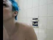 Mature masturbate anal in bath webcam show