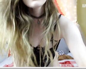 lexus sexy teen blonde in erotic underwear teasing webcam show