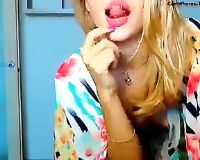 Misselizabeth very slim beautiful blonde show her body webcam show