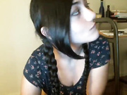 Beryl18 school girl in stockings masturbation pussy dildo webcam show