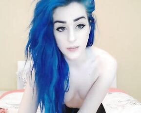 Kati3kat beauty blue hair teen webcam show