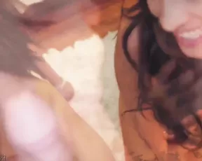 CherryCrush beauty teen latina lesbians double blowjob dildo webcam show