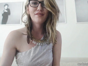 AmberHahn dirty milf blonde masturbate big dildo webcam show