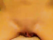 XNatashaPinkX hot sexy brunette suck and riding dildo in private premium video