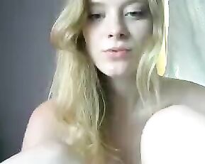Donttelldaddy sexy blonde masturbate anal dildo orgasm in webcam show