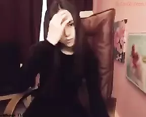 Teen chick gets sprayed with cum for the first time