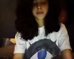 Busty blonde is sticking a dildo in