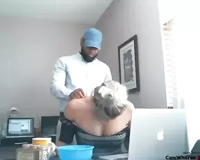 So pretty blonde girlfriend make a hot sex fun video when parents leave,enjoy