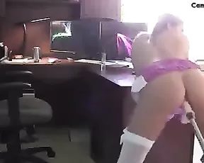A couple is on the bed, fucking