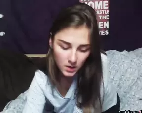 Arab chick massages her pussy