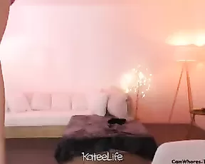 Black haired woman is by herself