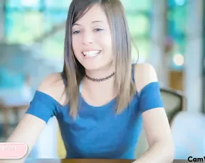 Cutie rides a big dick