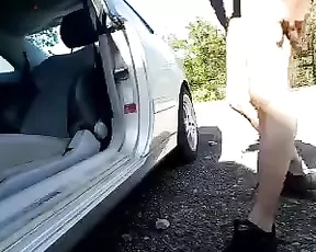 A small breasted blonde acts cute while naked