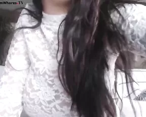 So pretty emo girlfriend make a hot facial cumshot by his lusty friend,damn!