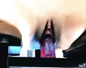 Tattooed Asian webcam princess dildoing