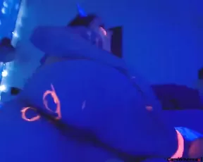 Blonde is jacking off