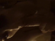 Wife in black lingerie blows my cock