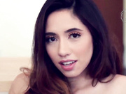 Big ass babe is sucking dick