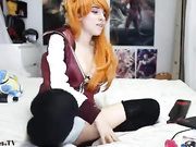 Stunning solo honey masturbates