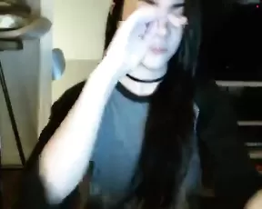 Delicious Michaela making plastic love