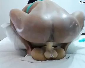She rides it like a real pro