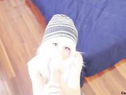 Redhead turns on a vibrator