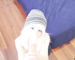 Redhead turns on a vibrator
