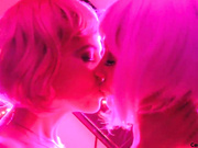 Foxy blonde mature lady masturbates