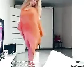Horny solo girl showing off