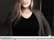 Chubby brunette jerking off her lover