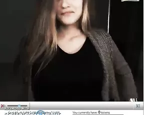 Chubby brunette jerking off her lover