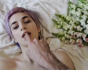 Amateur interracial dick sucking action