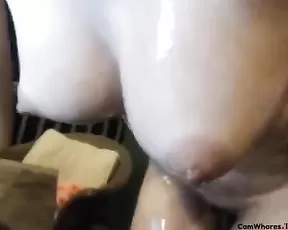 Milf gets cum down her throat