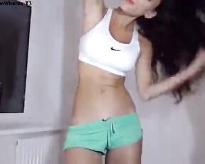 Viciouslove busty sexy brunette teen teasing webcam show