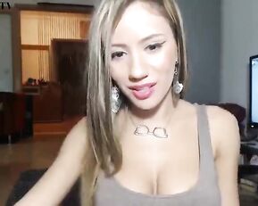 aarina12 very slim milf blonde show her natural tits webcam show