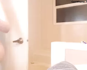 Cutie is teasing her pussy lips