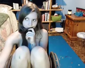Nattynort95 sexy teen girl fuck ass use dildo private show
