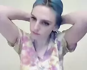 BlondBunny nude sex teen in panties huge natural tits webcam show