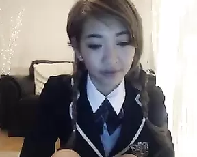 TheOneBebe asian sweet schoolgirl masturbate webcam show