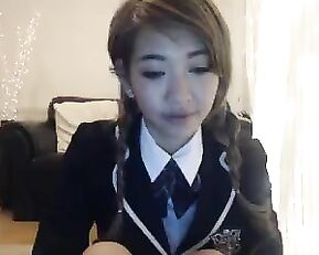 TheOneBebe asian sweet schoolgirl masturbate webcam show