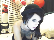 Anamercury sexy tattoo brunette milf webcam show