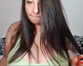 Harmonyy hot tasty bed brunette webcam show