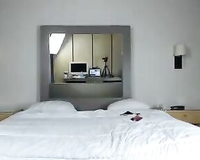 Nwoww big tits sexy blonde masturbation dildo in bed webcam show