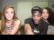 Jentlemanbear threesome interracial blowjob webcam show