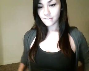 Beryl18 sweet teen brunette show natural nude tits webcam show