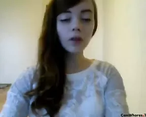 Sweet little teen tease ass webcam show