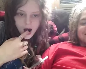lovepunk666 fun teen with little tits make blowjob webcam show