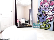 Very sexy blonde with  big tits vibrating pussy webcam show