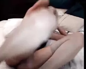 Brunette teases her pussy