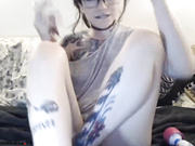 Cum loving brunette gets a salty treat